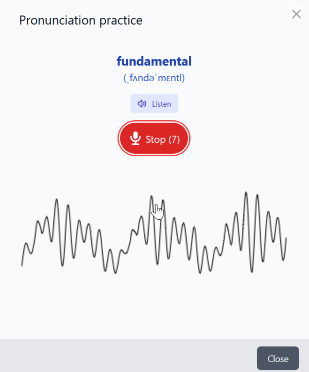 Improve your pronunciation