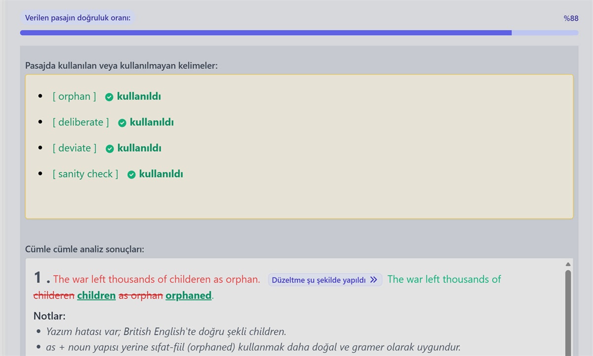 English Writing Practice and Language Tools